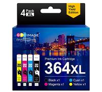 GPC IMAGE 364XL Cartuchos de Tinta Compatible para HP 364 364XL para HP Deskjet 3520 3070A Photosmart 5510 5515 5520 6510 6520 7510 7520 para HP Officejet 4620 4622(Negro/Cian/Magenta/Amarillo)