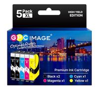 GPC Image 604XL Cartuchos compatibles para Epson 604 XL Multipack para Expression Home XP-2200 XP-2205 XP-3200 XP-3205 XP-4200 XP-4205 Workforce WF-2910 WF-2930 WF-2935 WF-2950 (5-Pack)