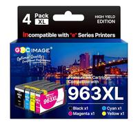 GPC Image 963 XL Remanufacturado Cartuchos de tinta compatibles con cartuchos HP 963 963XL Multipack para HP Officejet Pro 9010 9010e 9012 9012e 9020 9020e 9014 9015e 9016 9019e 9022 902 2º 902 5
