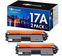 GPC Image Cartucho de tóner 17A CF217A de Repuesto para HP 17A CF217A Negro Compatible con Impresora HP Laserjet Pro M102w M130nw M130fw M130fn M102a M130a Pro MFP M130 M102 Series (2 Negros)
