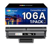 GPC Image Cartucho de tóner Compatible para HP 106A W1106A Negro para Laser 107w MFP 135wg 137fwg 135w 137fnw 135a 107a 107r 135r Cartucho de Tinta (Negro)