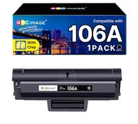 GPC IMAGE Cartucho de tóner Compatible para HP 106A W1106A Negro para Laser 107w MFP 135wg 137fwg 135w 137fnw 135a 107a 107r 135r Cartucho de Tinta (Negro)
