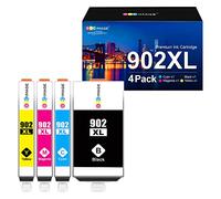 GPC Image Cartuchos de tinta compatibles de repuesto para HP 902XL 902 para impresoras Officejet 6978 6968 6962 6958 6970 6950 6960 (negro, cian, magenta, amarillo, 4 unidades)