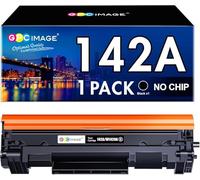 GPC Image Tóner de 142 A Compatible con 142A Negro 142X, para Laserjet MFP M140w M110w M110 MFP M140 MFP M139w M139 W1420A W1420X (sin Chip, 1 Negro)