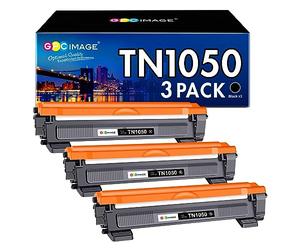 GPC Image Cartuchos de tóner de Repuesto para Brother TN1050 compatibles con DCP-1610W 1510 1512 1612W Compatible con HL-1210W 1112 1110 1212W Compatible con MFC-1810 1910W (Negro, 3 Pack)