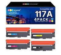 GPC Image Cartuchos de tóner de Repuesto para HP 117A W2070A W2071A W2072A W2073A compatibles con láser de Color 150a 150nw 150w MFP 178nwg 179fwg 178nw 179fnw (Negro, Cian, Magenta, Amarillo, 4 Pack