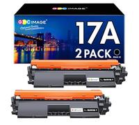 GPC IMAGE CF217A 17A Tóner Compatible con HP 17A Tóner para HP Laserjet Pro MFP M130nw Toner para Laserjet Pro MFP M130fw M102w M102a M130 M130a M130fn (Negro, 2 Unidades)