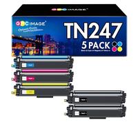 GPC Image TN-243CMYK Compatible para Brother MFC L3750CDW MFC-L3750CDW HL-L3210CW DCP-L3550CDW HL-L3230CDW MFC-L3770CDW MFCL3750CDW DCP-L3517CDW TN243CMYK (Paquete de 5)
