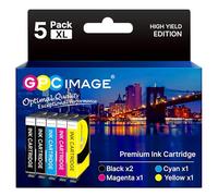 GPC IMAGE Cartuchos de tinta de repuesto 603XL para Epson 603 603 XL para Epson Expression Home XP-3100 XP-4100 XP-2100 XP-2105 XP-3105 XP-4105 Workforce WF-2830 WF-2810 WF-2835 WF-2850 (paquete de 5)