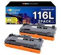 GPC IMAGE D116L Cartucho de tóner Compatible para Samsung MLT-D116L Toner para Xpress SL M2835DW M2675FN M2885FW M2825ND M2625D M2875FD M2875FW M2825DW M2675 M2825 M2875 M2875 M2875 M2885 (2 Pack)