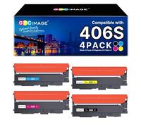 GPC Image P406C - Tóner Compatible con Samsung CLT-P406C Multipack 406S para Samsung CLX-3305 Xpress CLP 365 CLX 3300 C410W C460FW CLX-3305W K406S C406S Y406S M406S Negro Cian Amarillo Magenta, 406S