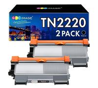 GPC Image TN-2220 TN-2010 Cartuchos de Tóner reemplazo Compatible para Brother MFC-7460DN HL-2250DN HL-2130 HL-2270DW MFC-7360N FAX-2840 HL-2240 DCP-7065DN DCP-7055 FAX-2940 Impresora(Negro,2-Paquete)