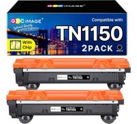 GPC Image TN1150 - Tóner Compatible para Brother TN-1150 TN1150 para Brother HL-L1240W DCP-L1640W HL-L1242W HL-L1242WXL DCP-L1642W DCP-L1642WXL DCP-L1660W (Negro, 2 Unidades)