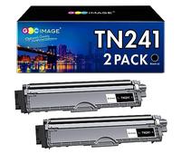 GPC IMAGE TN241 TN-241 Compatible Cartuchos de tóner Reemplazo para Brother HL3140CW 3150CDW MFC 9140CDN 9330CDW 9340CDW Impresora (2 Pack, Negro)