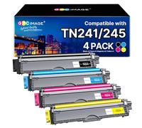 GPC Image TN241 TN245 TN-241 TN-245 Cartucho de tóner Compatible para Brother DCP-9020CDW DCP-9015CDW HL-3140CW MFC-9330CDW MFC-9340CDW MFC-9140CDN HL-3150CDW HL-3170CDW Impresora, 4 Pack
