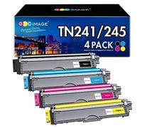 GPC IMAGE TN241 TN245 TN-241 TN-245 Cartucho de tóner Compatible para Brother DCP-9020CDW DCP-9015CDW HL-3140CW MFC-9330CDW MFC-9340CDW MFC-9140CDN HL-3150CDW HL-3170CDW Impresora, 4 Pack