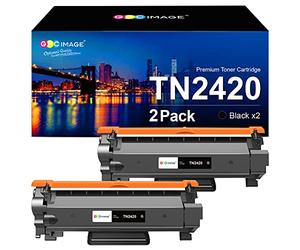 GPC IMAGE TN2420 Cartuchos de Tóner Compatible para Brother TN2420 TN-2420 TN2410 TN-2410 para DCP L2510D L2530DW L2550DN HL L2310D L2350DW L2370DN L2375DW MFC L2710DN L2710DW L2730DW L2750DW, 2 Pack
