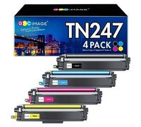 GPC Image TN247 - Cartucho de tóner Compatible para TN-243CMYK TN243CMYK TN 243 TN243 para Brother DCP L3550CDW MFC-L3750CDW MFC-L3770CDW HL-L3270CDW HL-L3230CDW (Negro, Cian, Magenta Amarillo, 4