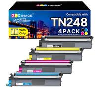 GPC Image TN248 Compatible para Brother TN-248 TN248XL Tóner para Brother MFC-L3760CDW Toner DCP-L3560CDW MFC-L3740CDW MFC-L8390CDW HL-L3240CDW TN-248BK TN-248C TN-248M TN-248Y (4 Unidades)