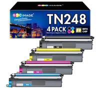 GPC IMAGE TN248VAL TN248CMYK - Tóner Compatible con Brother TN-248 TN248XL para Brother MFC-L3760CDW Toner DCP-L3560CDW MFC-L3740CDW MFC-L8390CDW HL-L3240CDW (4 Unidades, Negro, Magenta, Amarillo,