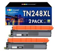 GPC IMAGE TN248XL TN248 MFC-L3760CDW Toner Compatible para Brother TN-248XLBK TN-248CMYK para MFC-L3740CDW Toner DCP-L3560CDW DCP-L3520CDWE DCP-L3520CDW MFC-L8390CDW MFC-L3740CDWWE E (Paquete de 2)