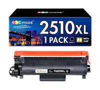 GPC Image TN2510XL Cartucho de tóner Negro de Alta Capacidad Compatible con Brother TN2510 para Brother MFC-L2835DW MFC-L2800DW DCP-L2627DWE DCP-L2660DW MFC-L2860DWE MFC-L2860DW (Negro, 1 Pack)