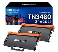 GPC Image TN3480 TN-3480 Tóner Compatible con BrotherTN 3480 TN3430 para HL-L5000DN HL-L5100DN HL-L5100DNT HL-L5100DNTT HL-L5200DW DCP-L5500DN MFC-L5750DW MFC-L5700DW (2) Negro