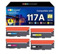 GPC IMAGE Juego de tóner 117A Compatible con HP 117A para tóner HP Color Laser MFP 178nwg para HP Color Laser MFP 179fwg 179fnw 178nw 150nw 150w 178 179 W2070A W2071A W2072A W2073A (4 Unidades)