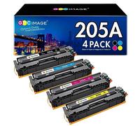 GPC IMAGE Tóner 205A Compatible con HP 205A CF531A CF532A CF533A CF530A para HP Color Laserjet Pro MFP M181fw M180n M181n M180nw M180fw M154a M154nw (Negro, Cian, Amarillo, Magenta, 4 Unidades)