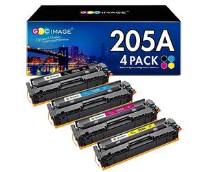 GPC IMAGE Tóner 205A Compatible con HP 205A CF531A CF532A CF533A CF530A para HP Color LaserJet Pro MFP M181fw M180n M181n M180nw M180fw M154a M154nw (Negro, Cian, Amarillo, Magenta, 4 Unidades)
