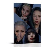 GPCLJW Blackpink Art - Póster mural moderno impermeable para oficina, apto para sala de estar, dormitorio, oficina en casa, sala de estar, 40 x 60 cm, estilo marco