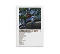 GPCLJW J. Cole 2014 Forest Hills Drive Art - Mural moderno impermeable para oficina acuática apto para sala de estar, dormitorio, oficina en casa, sala de estar, 50 x 75 cm, estilo sin marco