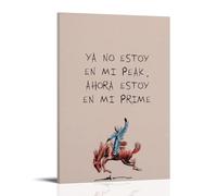 GPCLJW Póster de Bad Bunny Nobody Knows What Going To Happen Tomorrow, arte moderno e impermeable, ideal para sala de estar, dormitorio, oficina en casa, sala de estar, 60 x 90 cm, estilo de marco 6