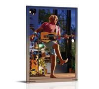 GPCLJW Póster de Jimmy Buffett Art impermeable moderno para oficina acuática, adecuado para sala de estar, dormitorio, oficina en casa, sala de estar, 30 x 45 cm, estilo marco