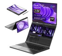 GPD Duo Portátil Doble Pantalla: 13.3» OLED Displays, AMD Ryzen AI 9 HX 370, 32GB RAM, 1TB SSD, Stylus Support, 10-Point Touch, 4096 Pressure Levels, Dual 360° Hinge, AI PC