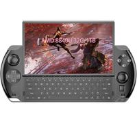 GPD Win 4 2024, Portable Handheld Game Console 6" Touchscreen 1920X1080 Mini Laptop UMPC Win 11 CPU AMD Ryzen 7 8840U 32GB LPDDR5 RAM/2TB M.2 NVMe 2280 SSD （Black）
