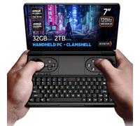 GPD Win Mini 2025 PC portátil para Juegos, AMD Ryzen AI 9 370, 12C/24T hasta 5,1GHz, GPU Radeon 890M, 32GB LPDDR5X RAM, 2TB NVMe SSD, Pantalla táctil de 7» 1080p 120Hz, Wi-Fi 6E Bluetooth 5.3