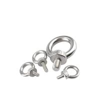 GPDNBIEU, 10 mm-200 mm 304 Tornillos de ojo elevación marinos acero inoxidable M3 M4 M5 M6 M8 Anillo tornillo perno Tornillo enganche Pernos(M4*150MM 1PCS)