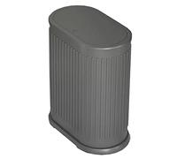 GPDNBIEU, 15 litros 4 galones con tapa tipo prensa compacta for dormitorio, gabinete, debajo del fregadero, cocina, oficina(/Gray)