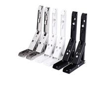 GPDNBIEU, 2 piezas de soporte pesado ajustable for montaje en pared, banco, mesa, estante, muebles, hardware(Silver 14 Inch 2pcs)