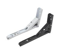 GPDNBIEU, 2 soportes de pared ajustables for banco, mesa y estante(Black 14in)