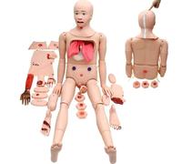 GPDNBIEU, 24 módulos de heridas, modelo humano anatómico, demostración avanzada trauma for hombres