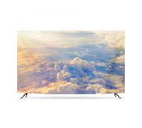 GPDNBIEU, 32-65 Pulgadas for LED/LCD/TV Curvas Computadora TV Art Cubierta de televisión Lavable Estirable(Clouds3,37-39inch)