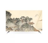 GPDNBIEU, 32-80 Pulgadas Vintage Impreso se Adapta a Pantallas LED/LCD for Colgar en la Pared y protección de Pantalla Escritorio(Beige3,55inch)