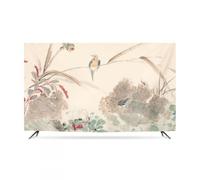 GPDNBIEU, 32-80 Pulgadas Vintage Impreso se Adapta a Pantallas LED/LCD for Colgar en la Pared y protección de Pantalla Escritorio(Beige2,65inch)