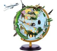 GPDNBIEU, 32 cm/12,5 pulgadas con soporte Giratorio de 360° Hogar escritorio perfecto for adultos y niños Marcado texto claro(B Light)