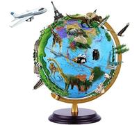 GPDNBIEU, 32 cm/12,5 pulgadas con soporte Giratorio de 360° Hogar escritorio perfecto for adultos y niños Marcado texto claro(A)