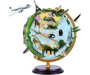 GPDNBIEU, 32 cm/12,5 pulgadas con soporte Giratorio de 360° Hogar escritorio perfecto for adultos y niños Marcado texto claro(B Light)