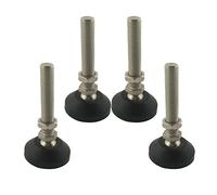 GPDNBIEU, 4 Uds M10x80mm Copas de pie Rosca Ajustables for Muebles, Base Nailon 50mm diámetro, for sofá, gabinete, talleres, oficinas