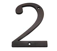GPDNBIEU, 4 Uds. Señal for número de puerta casa 101mm, dirección, montaje tornillo aleación, señal exterior #0-9(Aged bronze 2)